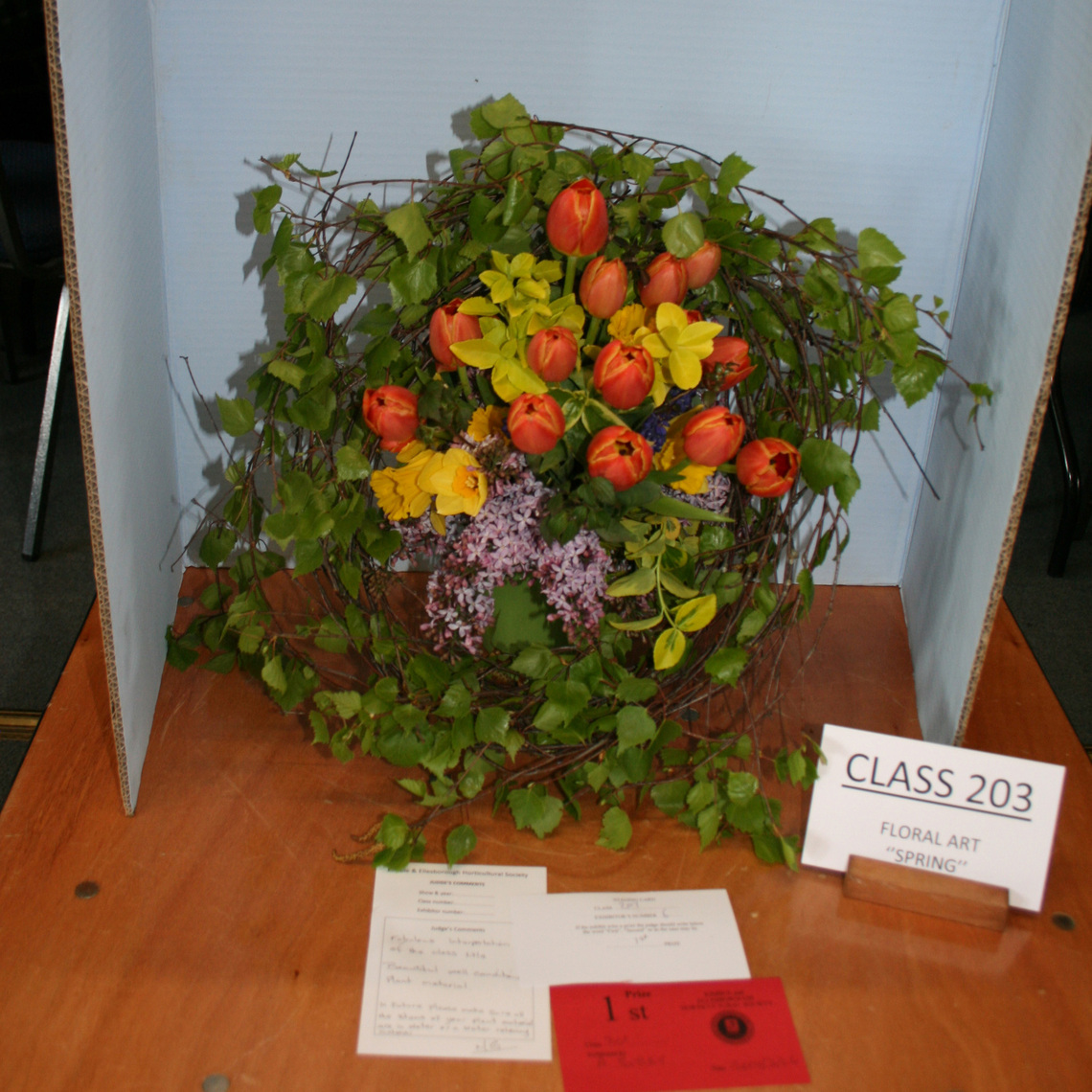 Championship Floral Art Class 203 S