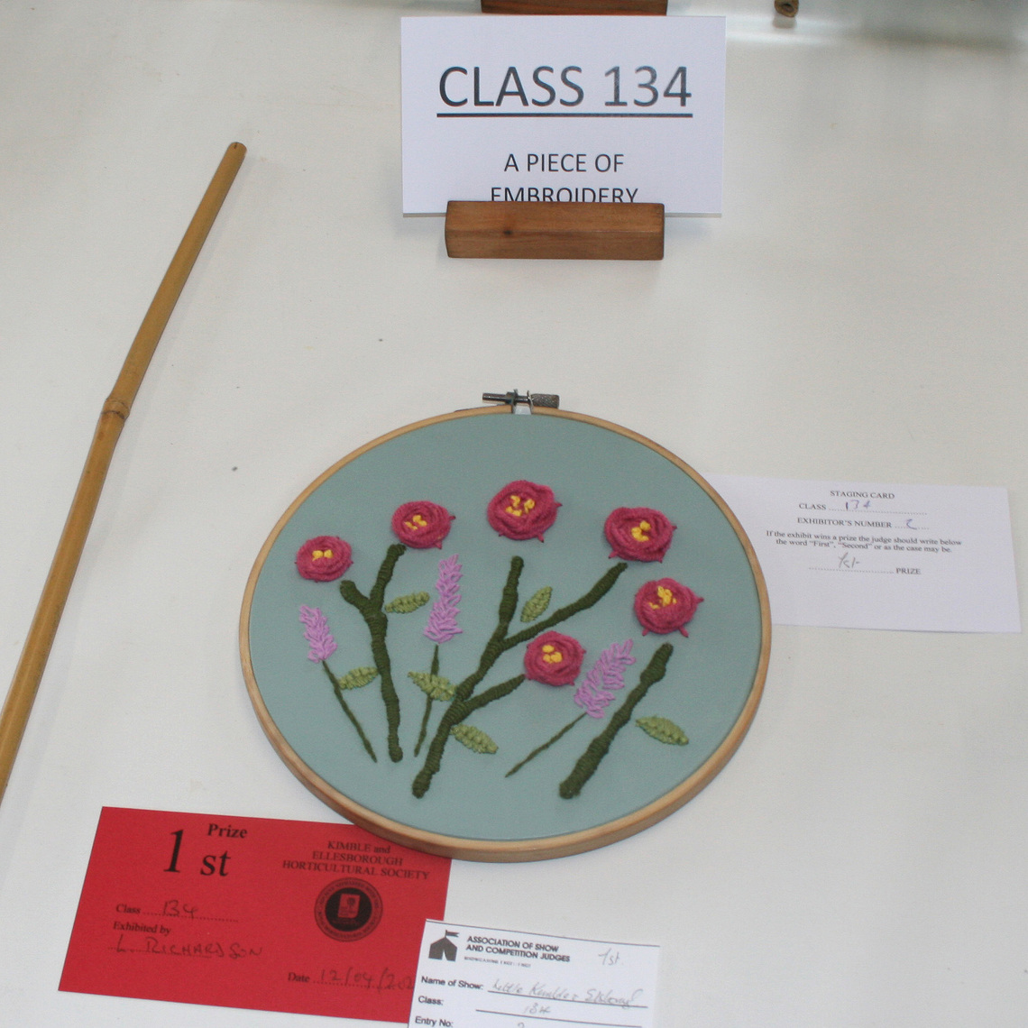 Class 134 A Piece of Embroidery S