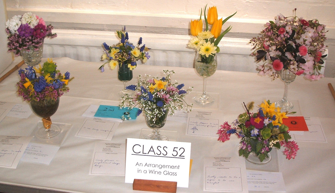 Class 52 Arrangement in a Wine Glass