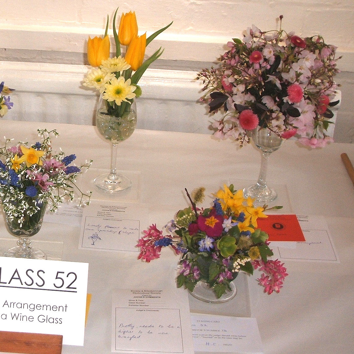 Class 52 Arrangement in a Wine Glass